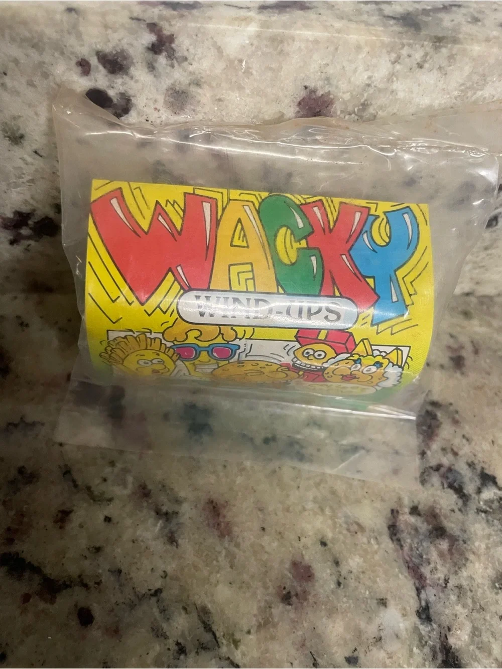 vintage 1991 Wendy's Wacky Wind-Ups kid meal toy Frosty on wheels collect sealed